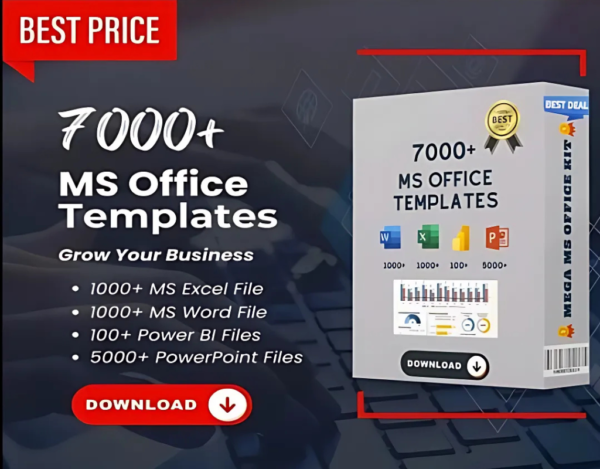 7000+ MS Office Templates Bundle